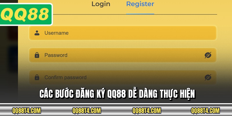 Các bước đăng ký QQ88 dễ dàng thực hiện