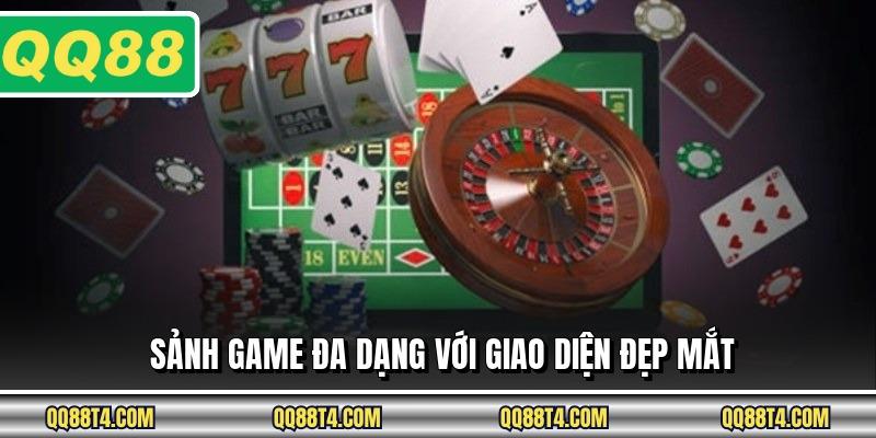 Sảnh game đa dạng với giao diện đẹp mắt